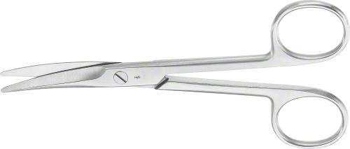 MAYO Dissecting Scissors, curved, 155 mm (6 1/8"), chamfered blades, blunt/blunt, non-sterile, reusable
