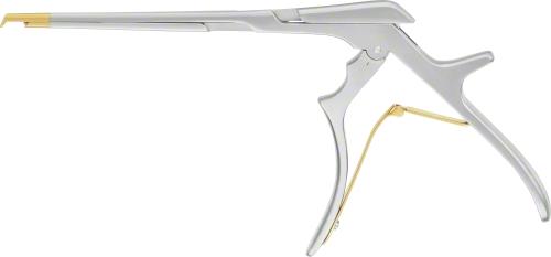 KERRISON Bone Punch conventional, 130 °, downwards cutting, 180 mm (7"), width: 3 mm, opening width: 10 mm, detachable, with ejector, thin, non-sterile, reusable