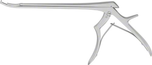 KERRISON Bone Punch, curved upwards, 200 mm (7 7/8"), width: 4 mm, not detachable, without ejector, non-sterile, reusable, to be used with: JF120R