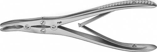 RUSKIN Bone Rongeur, curved, 190 mm (7 1/2"), double action