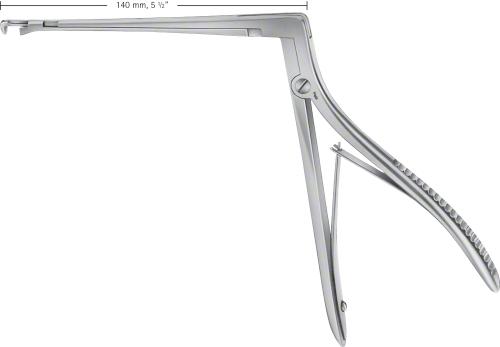 HAJEK-KOFLER Bone Punch, 90 °, downwards cutting, 140 mm (5 1/2"), width: 3,300 mm, non-sterile, reusable