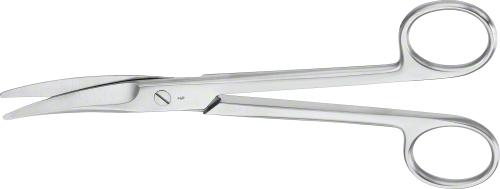MAYO Dissecting Scissors, curved, 170 mm (6 3/4"), chamfered blades, blunt/blunt, non-sterile, reusable