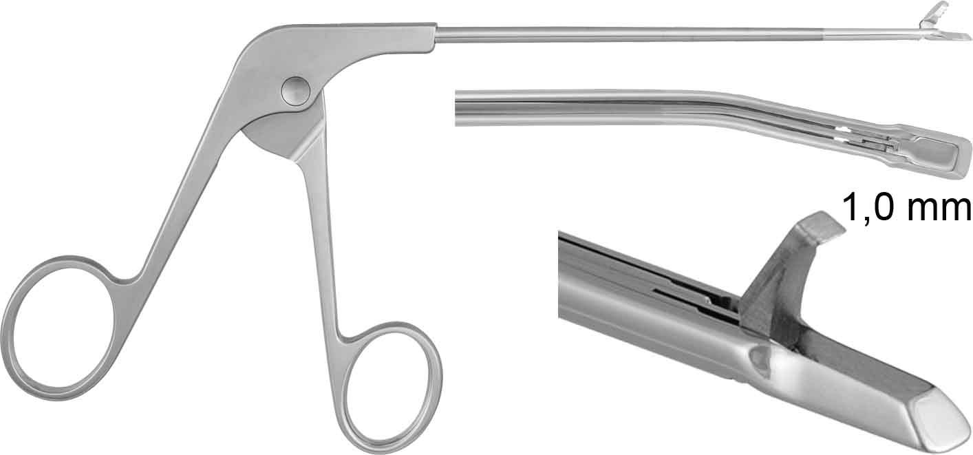 BLUNT NOSE PUNCH, CURVED RIGHT, 1,0 MM 