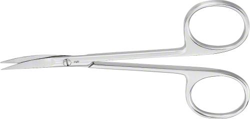 Delicate Scissors, curved, 115 mm (4 1/2"), delicate pattern, sharp/sharp, non-sterile, reusable