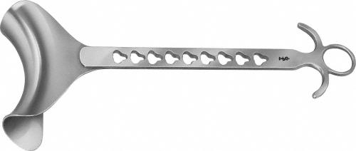 ROCHARD Abdominal Wall Retractor, blade only, 310 mm (12 1/4"), depth: 48 mm, width: 90 mm, non-sterile, reusable