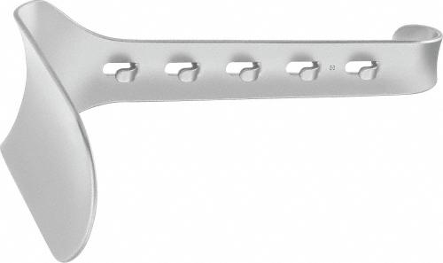 KIRSCHNER Abdominal Retractor, blade only, depth: 120 mm, width: 55 mm, non-sterile, reusable