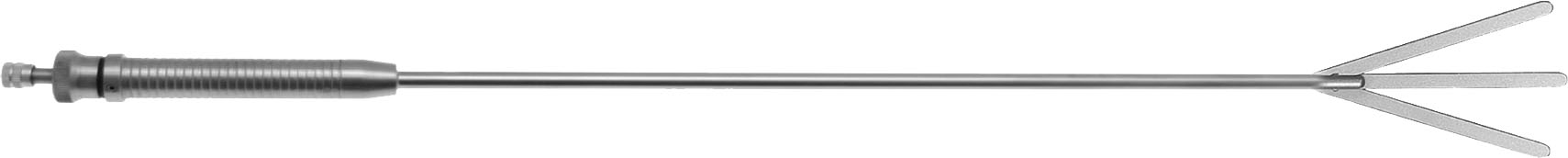 Ø5MM ENDORETRACTOR, 3 FINGER, IRRIGATION PORT, 340MM WORKING LENGTH 