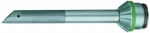 Shaft for reusable trocar, stainless steel, smooth, green, 10 mm diam., 110 mm, with silicone flap valve, to be used with EJ755R; EJ 756R; EJ558R