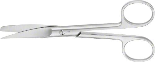 Surgical Scissors, curved, 150 mm (6"), standard, sharp/blunt, non-sterile, reusable