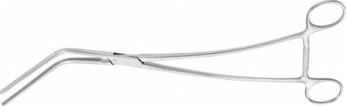 DE BAKEY ATRAUMATA Vascular Clamp, angled, 60 °, 275 mm (10 3/4"), toothing DE BAKEY, jaw length: 100 mm (4"), width: 65 mm, non-sterile, reusable