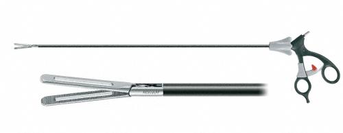 DORSEY ADTEC MONOPOLAR Grasping Forceps, complete instrument, straight, 420 mm, diam. 5 mm, serrated, fenestrated, double action, consisting of PM981R, PO755R, PO959R, reusable