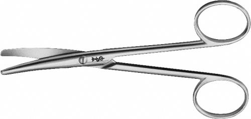 LANDOLT Enucleation Scissors, curved, 125 mm (5"), blunt/blunt, non-sterile, reusable