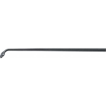 NOIR Micro Scoop, 10 °, angled, 200 mm (7 7/8"), diam. 2 mm, with long neck, black, non-sterile, reusable