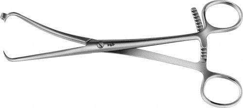 MEYER Reposition Forceps, curved, 205 mm (8"), screw lock, non-sterile, reusable