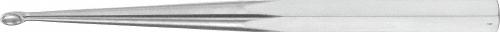 BRUNS Bone Curette, straight, 230 mm (9"), Fig. 6, width: 7,300 mm, non-sterile, reusable