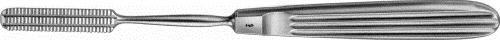 MALTZ Bone Rasp, straight, 180 mm (7"), serrated, cut on down stroke, width: 9 mm