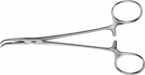 ADSON (BABY) Dissecting Forceps, angled right, 140 mm (5 1/2"), non-sterile, reusable