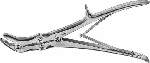 STILLE Bone Rongeur, angled to side, 230 mm (9"), double action