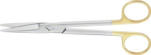 MAYO DUROTIP TC Dissecting Scissors, straight, 170 mm (6 3/4"), chamfered blades, blunt/blunt, non-sterile, reusable