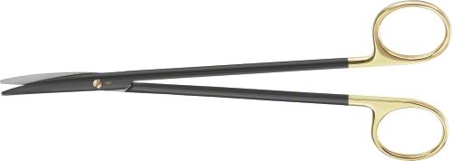 METZENBAUM NOIR WAVECUT TC Dissecting Scissors, curved, 200 mm (7 7/8"), delicate pattern, wave cut, blunt/blunt, black, non-sterile, reusable