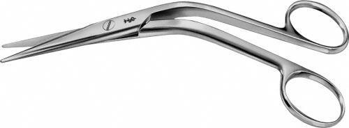 COTTLE Nasal Scissors, straight, 165 mm (6 1/2"), blunt/blunt, angled handle, non-sterile, reusable