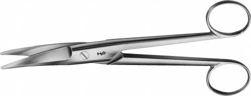 MAYO-NOBLE Dissecting Scissors, curved, 170 mm (6 3/4"), wide pattern, blunt/blunt, non-sterile, reusable