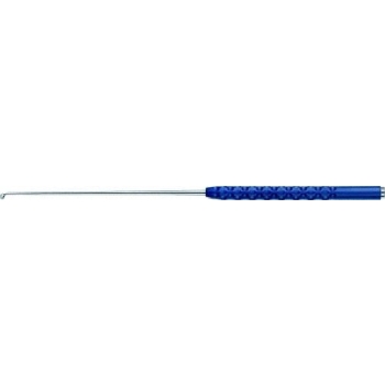 HARDY TREND Pituitary Curette, 45 °, angled, straight, 265 mm (10 1/2"), working length:140 mm (5 1/2"), diam. 4 mm, short, semi-sharp, round handle, non-sterile, reusable