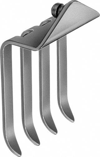 SCOVILLE-RICHTER Retractor Blade, pair of blades, 3 x 4 prongs, blunt, 62 x 37 mm, 62 x 52 mm, with ball snap closure, non-sterile, reusable