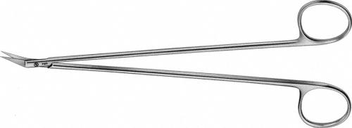 DIETHRICH-HEGEMANN Vascular Scissors, angled, 25 °, 180 mm (7"), delicate blade, sharp/sharp, non-sterile, reusable