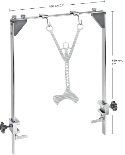 ROCHARD Mounting Frame, double, width: 530 mm, non-sterile, reusable