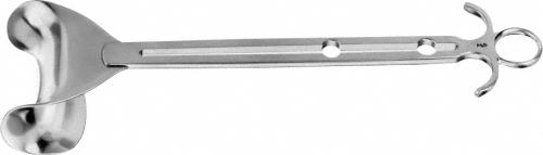 BALFOUR Abdominal Retractor, center blade, depth: 54 mm, width: 80 mm, non-sterile, reusable