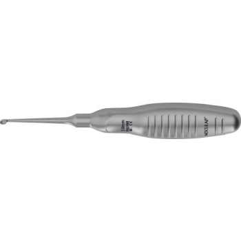 VOLKMANN SQ.LINE Bone Curette, straight, 180 mm (7"), ergonomic handle, width: 3,600 mm, non-sterile, reusable, 1 piece