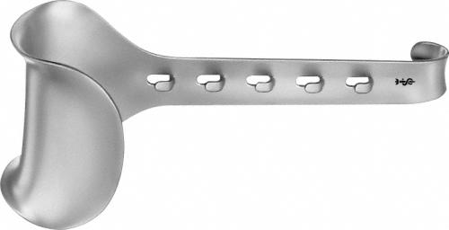 KIRSCHNER Abdominal Retractor, blade only, depth: 64 mm, width: 80 mm, non-sterile, reusable