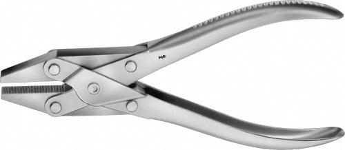 Flat Nose Pliers, parallel, 185 mm (7 1/4"), non-sterile, reusable