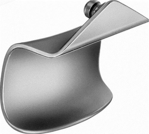 SCOVILLE-RICHTER Retractor Blade, pair of blades, blunt, depth: 37 mm, width: 62 mm, with ball snap closure, non-sterile, reusable