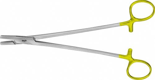 BAUMGARTNER DUROGRIP Hartmetall Drahtspannzange, gerade, 205 mm (8"), mit Teilung 0,5 mm, Durchsteckschluss, mit Sperre, unsteril, wiederverwendbar