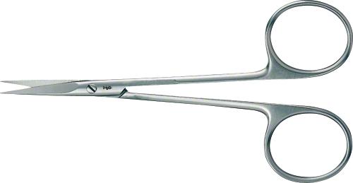 Delicate Scissors, straight, 115 mm (4 1/2"), delicate pattern, sharp/sharp, non-sterile, reusable