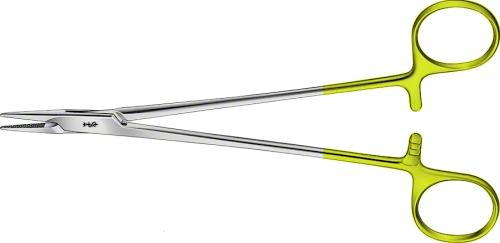 HEGAR-MAYO DUROGRIP TC Needleholder, straight, 185 mm (7 1/4"), with 0.5 mm pitch of serration, suture up to 3/0, non-sterile, reusable