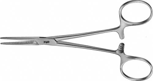 CRILE Hemostatic Forceps, straight, 140 mm (5 1/2"), delicate, blunt, non-sterile, reusable
