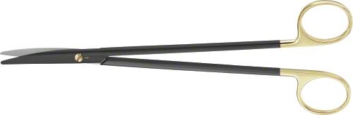 METZENBAUM NOIR TC Dissecting Scissors, curved, 200 mm (7 7/8"), blunt/blunt, black, non-sterile, reusable