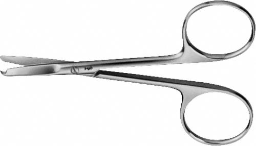 SPENCER Suture Scissors, straight, 90 mm (3 1/2"), notch at the tip, non-sterile, reusable