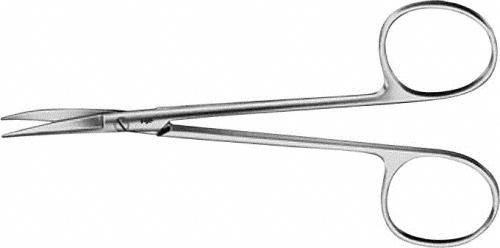 COTTLE Nasal Scissors, curved, 115 mm (4 1/2"), delicate pattern, blunt/blunt, non-sterile, reusable