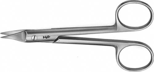 SYSTRUNK Nail Splitting Scissors, straight, 130 mm (5 1/8"), sharp/sharp, non-sterile, reusable