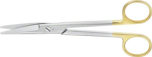 MAYO DUROTIP TC Dissecting Scissors, curved, 170 mm (6 3/4"), chamfered blades, blunt/blunt, non-sterile, reusable