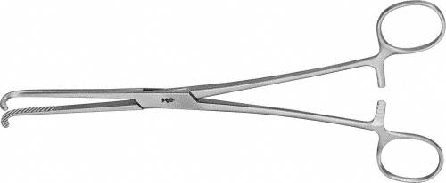 NISSEN Gall Duct Clamp, strongly curved, 215 mm (8 1/2"), non-sterile, reusable