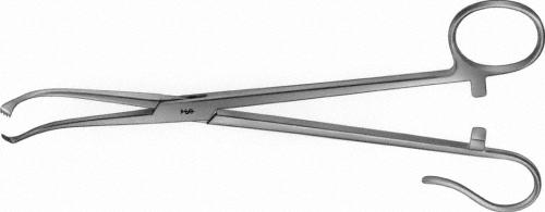 WHITE Tonsil Grasping Forceps, 180 mm (7"), non-sterile, reusable