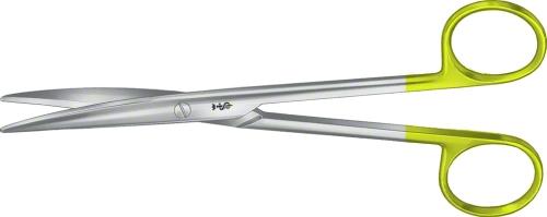 LEXER DUROTIP TC Dissecting Scissors, curved, 165 mm (6 1/2"), narrow pattern, blunt/blunt, non-sterile, reusable