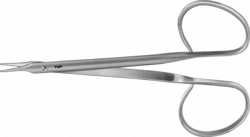 STEVENS Tenotomy Scissors, curved, 110 mm (4 1/4"), delicate pattern, blunt/blunt, ribbon handle, non-sterile, reusable