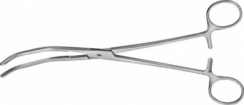 HERRICK Kidney Pedicle Clamp, curved, 225 mm (8 7/8"), non-sterile, reusable