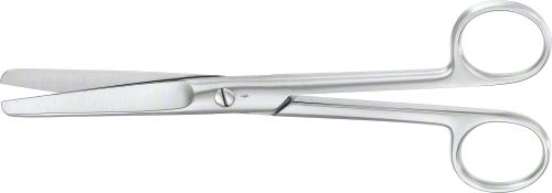 Surgical Scissors, straight, 165 mm (6 1/2"), standard, blunt/blunt, non-sterile, reusable